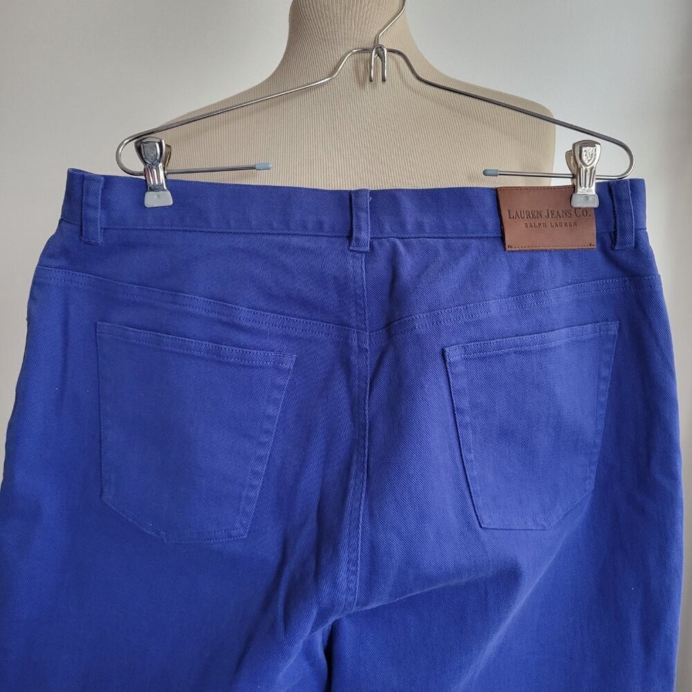 Lauren Jeans Co Ralph Lauren Denim Straight Jeans Women’s High Rise (Size: 16W) - Picture 5 of 11